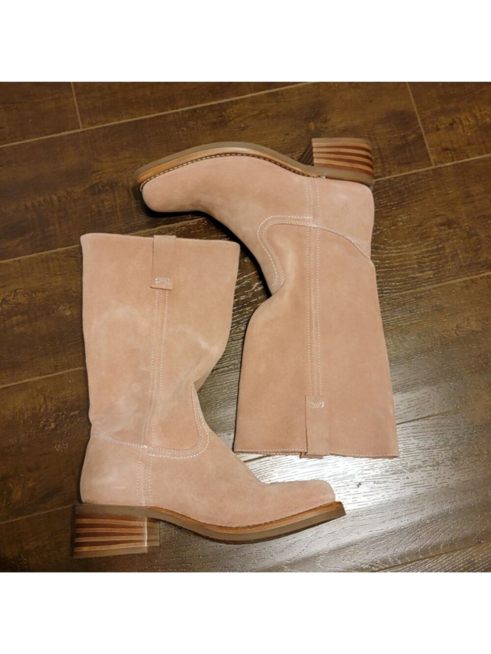 NEW Frye Campus Boots Suede Country Western Boho Chic Cottagecore Womens 8.5 - Picture 3 of 12